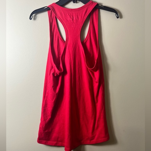 TRUMPMANIA Red Cotton Racerback Graphic Tank Top Size Large Patriotic Trump - Picture 3 of 5